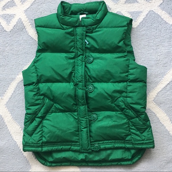 Jcrew Kelly Green Puffer Vest 